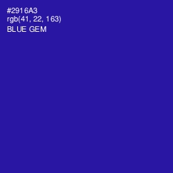 #2916A3 - Blue Gem Color Image